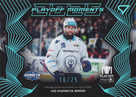 Kometa Brno 2025 Tipsport ELH Play Off Play Off Moments Blue #PM-15