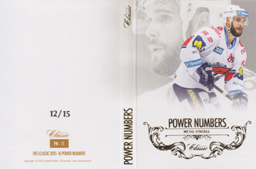 Vondrka Michal 15-16 OFS Classic Power Numbers #PN-11