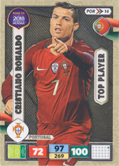 Ronaldo Cristiano 2018 Panini Adrenalyn XL Road to WC Top Player #POR-14