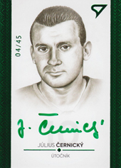 Černický Július 2018 Pocta legendám Portrét Green #PT03