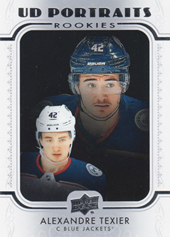 Texier Alexandre 19-20 Upper Deck UD Portraits Rookies #P-46