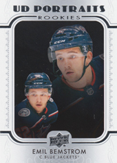 Bemström Emil 19-20 Upper Deck UD Portraits Rookies #R-54