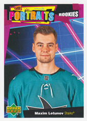 Letunov Maxim 20-21 Upper Deck UD Portraits Rookies #P-91