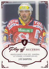 Dopita Jiří 2023 Legendary Cards Rekordy ELH Play off Red #PPC-03
