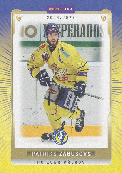 Zabusovs Patriks 24-25 GOAL Cards Maxa liga Sand #PRE-11