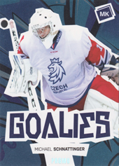 Schnattinger Michael 2022 MK Reprezentace Goalies Blue Promo #G-MS