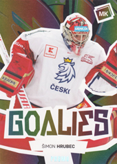 Hrubec Šimon 2022 MK Reprezentace Goalies Gold Promo #G-ŠH