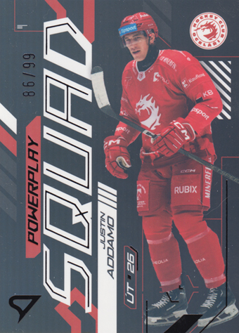 Addamo Justin 24-25 Tipsport Extraliga Powerplay Squad Black Rainbow #PS-03