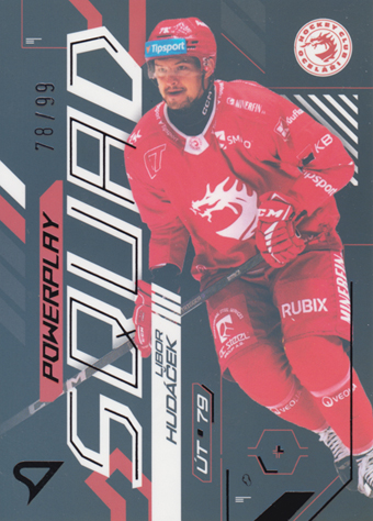 Hudáček Libor 24-25 Tipsport Extraliga Powerplay Squad Black Rainbow #PS-06