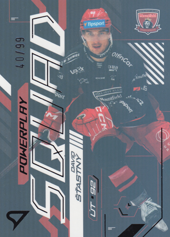 Šťastný David 24-25 Tipsport Extraliga Powerplay Squad Black Rainbow #PS-53