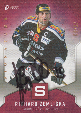 Žemlička Richard 2025 LC Sparta Praha Patrioti sezony Signature #PS-15
