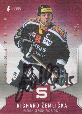 Žemlička Richard 2025 LC Sparta Praha Patrioti sezony Signature #PS-15