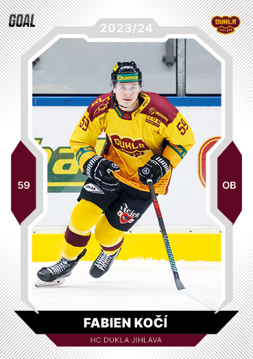 Kočí Fabien 23-24 GOAL Cards Chance liga #287