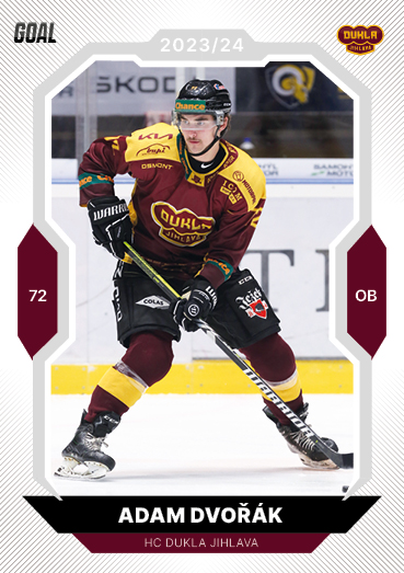 Dvořák Adam 23-24 GOAL Cards Chance liga #289