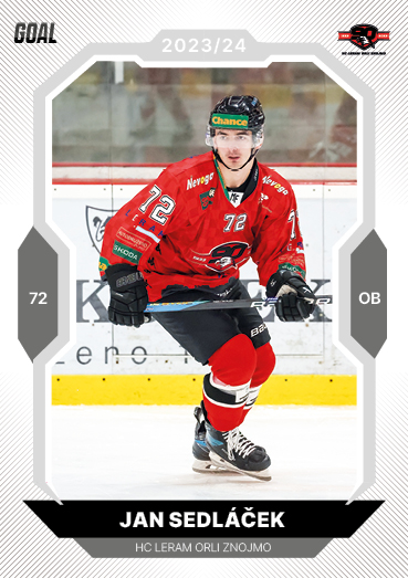 Sedláček Jan 23-24 GOAL Cards Chance liga #389