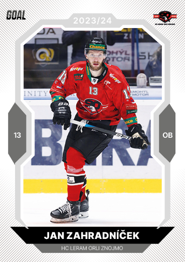 Zahradníček Jan 23-24 GOAL Cards Chance liga #391