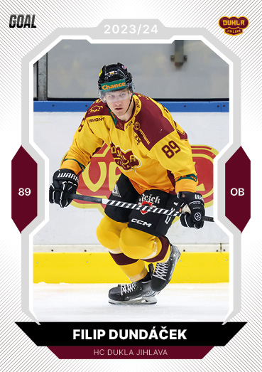 Dundáček Filip 23-24 GOAL Cards Chance liga #90