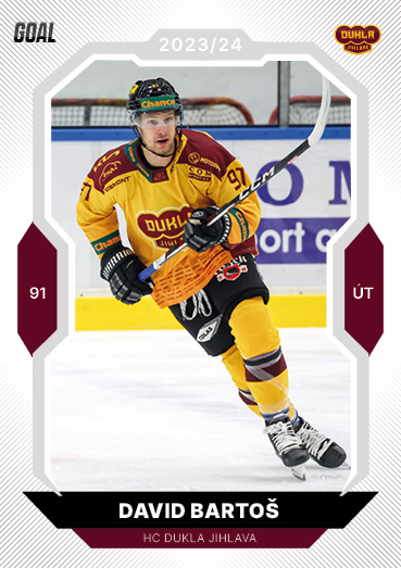 Bartoš David 23-24 GOAL Cards Chance liga #93