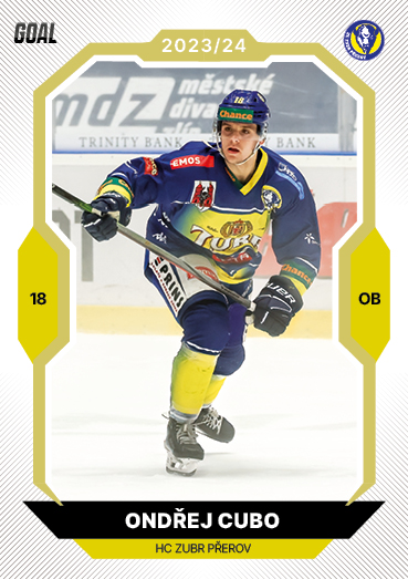 Cubo Ondřej 23-24 GOAL Cards Chance liga Gold #300