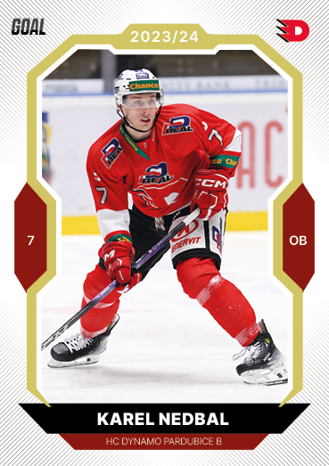 Nedbal Karel 23-24 GOAL Cards Chance liga Gold #376