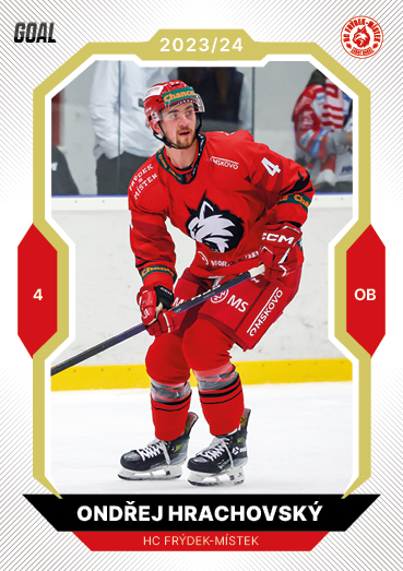 Hrachovský Ondřej 23-24 GOAL Cards Chance liga Gold #314