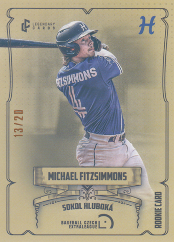 Fitzsimmons Michael 2024 LC Czech Baseball Extraleague Rainbow #73