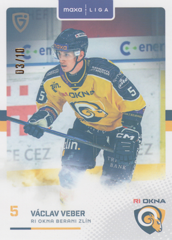 Veber Václav 25-26 GOAL Cards Maxa liga Rainbow #ZLI-08