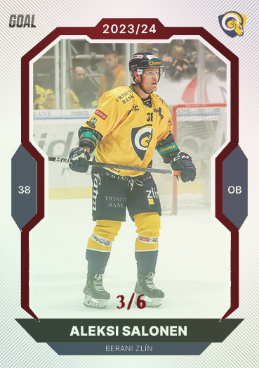 Salonen Aleksi 23-24 GOAL Cards Chance liga Red #5