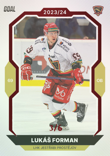 Forman Lukáš 23-24 GOAL Cards Chance liga Red #49