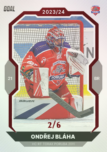 Bláha Ondřej 23-24 GOAL Cards Chance liga Red #58