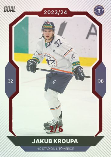 Kroupa Jakub 23-24 GOAL Cards Chance liga Red #75