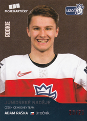 Raška Adam 2020 MK Reprezentace Red #76
