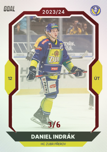 Indrák Daniel 23-24 GOAL Cards Chance liga Red #108