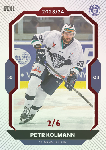 Kolmann Petr 23-24 GOAL Cards Chance liga Red #147