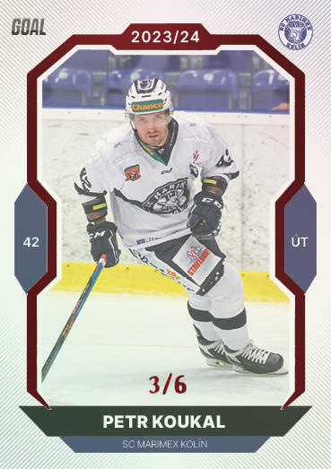 Koukal Petr 23-24 GOAL Cards Chance liga Red #151