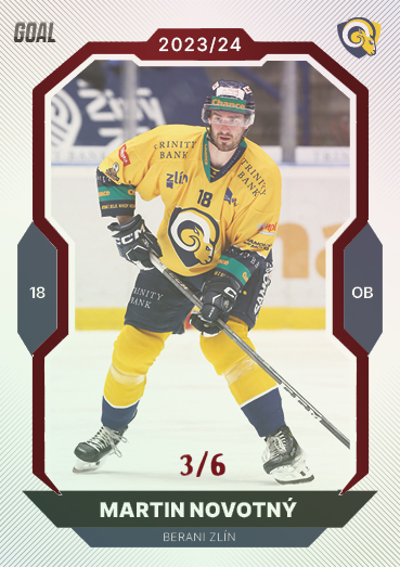 Novotný Martin 23-24 GOAL Cards Chance liga Red #205