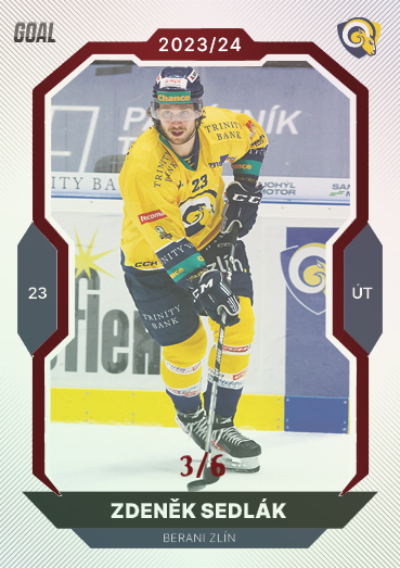 Sedlák Zdeněk 23-24 GOAL Cards Chance liga Red #211