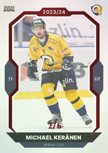 Keränen Michael 23-24 GOAL Cards Chance liga Red #212