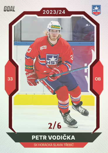 Vodička Petr 23-24 GOAL Cards Chance liga Red #235