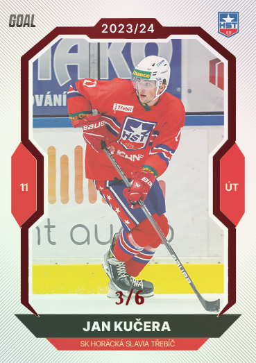 Kučera Jan 23-24 GOAL Cards Chance liga Red #239