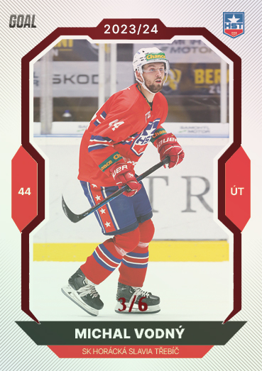 Vodný Michal 23-24 GOAL Cards Chance liga Red #243