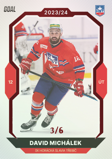 Michálek David 23-24 GOAL Cards Chance liga Red #244
