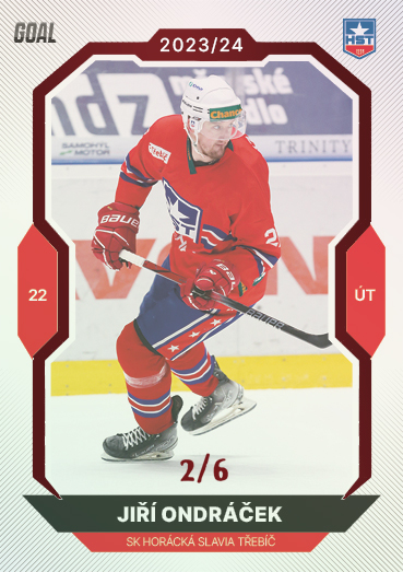 Ondráček Jiří 23-24 GOAL Cards Chance liga Red #245