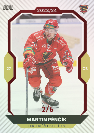 Pěnčík Martin 23-24 GOAL Cards Chance liga Red #249