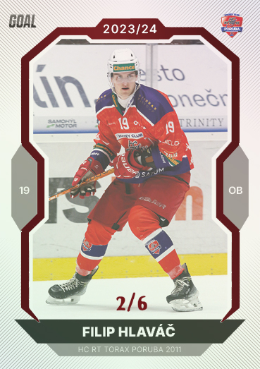 Hlaváč Filip 23-24 GOAL Cards Chance liga Red #262