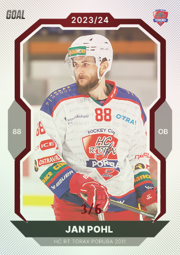 Pohl Jan 23-24 GOAL Cards Chance liga Red #263