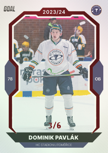 Pavlák Dominik 23-24 GOAL Cards Chance liga Red #273