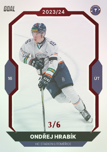 Hrabík Ondřej 23-24 GOAL Cards Chance liga Red #284