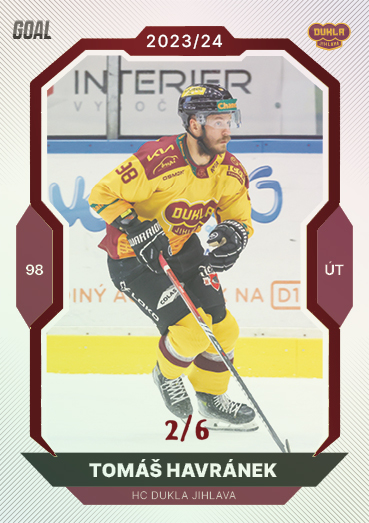 Havránek Tomáš 23-24 GOAL Cards Chance liga Red #292
