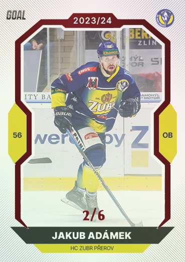 Adámek Jakub 23-24 GOAL Cards Chance liga Red #301